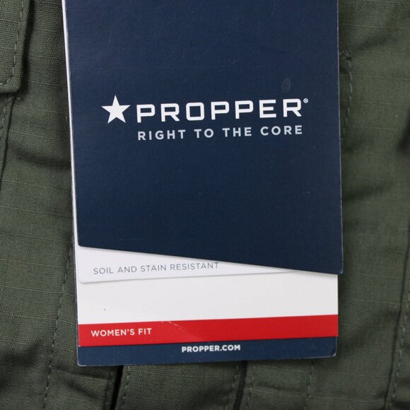 Propper RevTac Shirt NWT Womens Medium Green Ripstop Stain-Resistant Long Sleeve - Picture 7 of 16